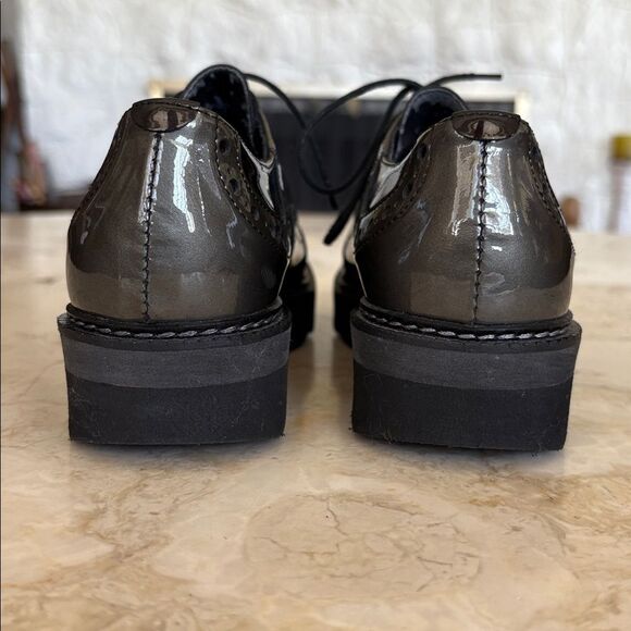 Florentia Pelle Firenze Patent Leather Wingtip Brogues - Picture 6 of 15